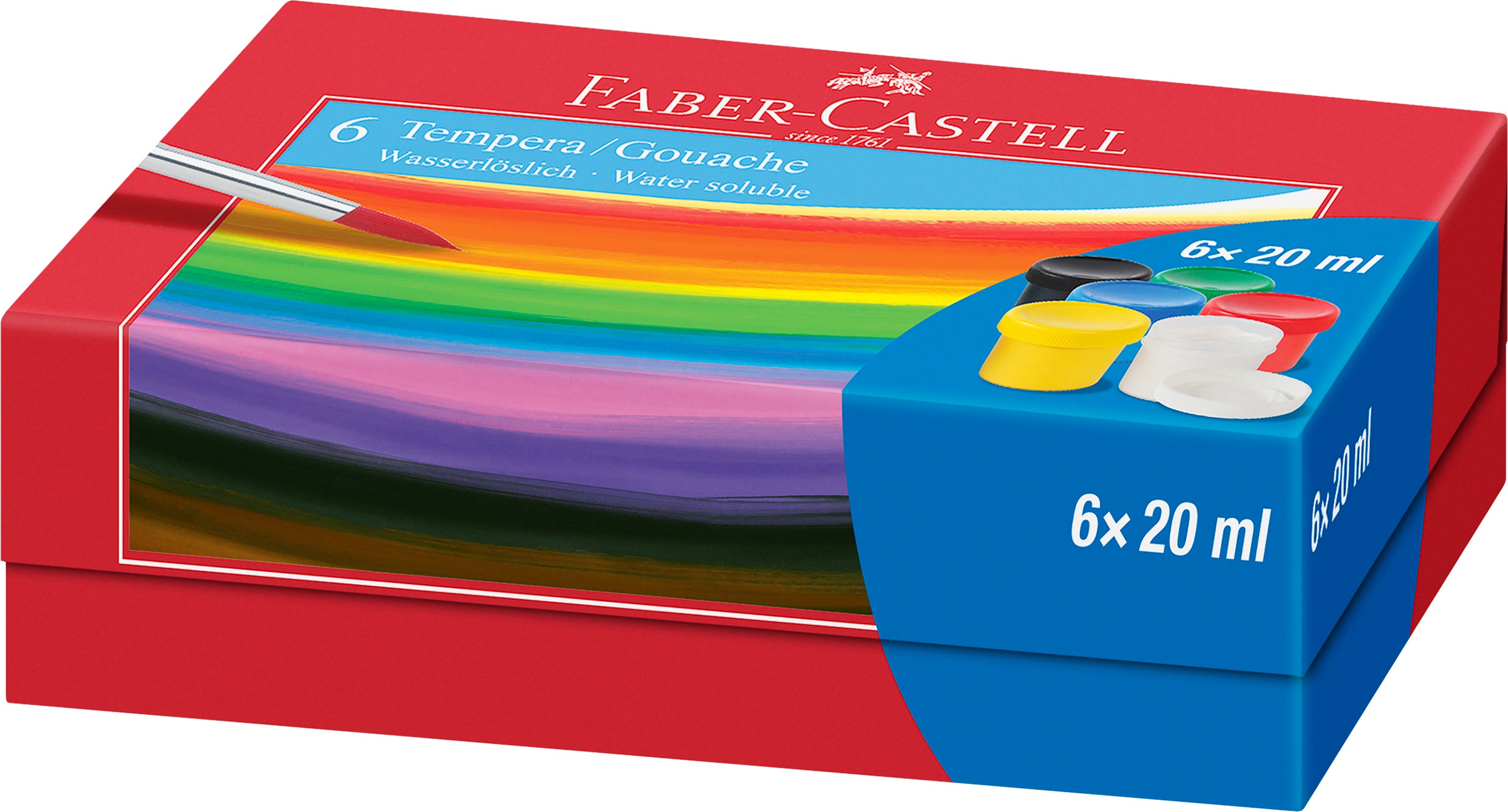 GUASE 6 CULORI 20ML FABER-CASTELL GUASE 6 CULORI 20ML FABER-CASTELL
